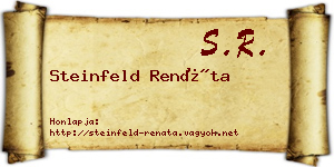 Steinfeld Renáta névjegykártya