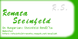 renata steinfeld business card